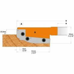 CMT ORANGE TOOLS 694.013.35 PORTE-OUTIL PLATE-BAND DOUCINE HW D=183X30X35 8 CMT ORANGE TOOLS 694.013.35 PORTE-OUTIL PLATE-BAND DOUCINE HW D=183X30X35 -Toupie Soldes 3414407 3