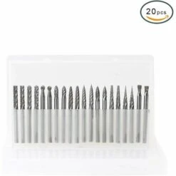 ABCRITAL 20 Pièces Ensemble De Fraises En Carbure Monobloc 0,118 ''( 3 Mm, Fraises À Limes Rotatives En Carbure De Tungstène À Tige Avec Un Diamètre De Tête De Coupe De 3 Mm S'Adapte À La Plupart Des Meuleuses Rotatives Pour Le Travail Du Bois, La Gravure, Le Perç 11 ABCRITAL 20 Pièces Ensemble De Fraises En Carbure Monobloc 0,118 ''( 3 Mm, Fraises À Limes Rotatives En Carbure De Tungstène À Tige Avec Un Diamètre De Tête De Coupe De 3 Mm S'Adapte À La Plupart Des Meuleuses Rotatives Pour Le Travail Du Bois, La Gravure, Le Perç -Toupie Soldes 34749235 5