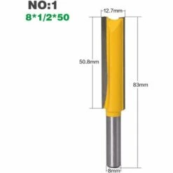 BETTERLIFE 8mm Jarret Jeu De Mors Droits Outils De Travail Du Bois De Fraise En Bois De Carbure 3 Pièces Mèches De Routeur Droites Extra Longues 8 * 1/2 * 50, 8 * 1/2 * 63, 8 * 1/2 * 76 9 BETTERLIFE 8mm Jarret Jeu De Mors Droits Outils De Travail Du Bois De Fraise En Bois De Carbure 3 Pièces Mèches De Routeur Droites Extra Longues 8 * 1/2 * 50, 8 * 1/2 * 63, 8 * 1/2 * 76 -Toupie Soldes 36238857 3
