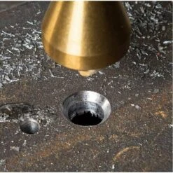 SUN FLOWER 4 Pièces De Foret De Chanfreinage Foret Conique D'ébavurage Adapté Au Bois Aluminium Plastique, Doré -Toupie Soldes 37657155 3