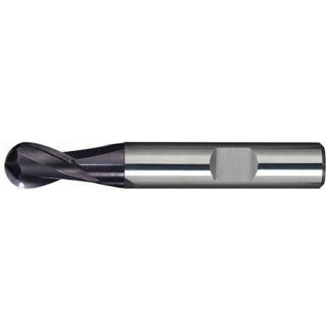 FP Fraise à Rayon Plein D. Nominal 6 Mm L. De Garniture 16 Mm VHM TiAlN DIN 6535 HB 3 FP Fraise à Rayon Plein D. Nominal 6 Mm L. De Garniture 16 Mm VHM TiAlN DIN 6535 HB