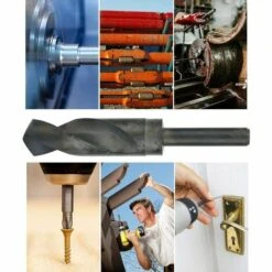 TANABATA 1/2 Foret Droit Hélicoïdaux, Forets De Fraisage En Acier à Grande Vitesse 24.5mm/26mm/27mm/28mm(26MM) -Toupie Soldes 42414525 4