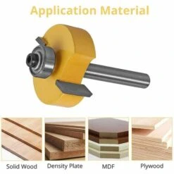 8mm Fraise De Défonceuse à Feuillure Routeur Betterlife, Bit Avec 6 Ensemble Roulements Pour Plusieurs Profondeurs 28,6 Mm, 22,2 Mm, 19,05 Mm, 15,9 Mm, 12,7 Mm, 9,52 Mm Outil De Menuiserie,1 Jeu 11 8mm Fraise De Défonceuse à Feuillure Routeur Betterlife, Bit Avec 6 Ensemble Roulements Pour Plusieurs Profondeurs 28,6 Mm, 22,2 Mm, 19,05 Mm, 15,9 Mm, 12,7 Mm, 9,52 Mm Outil De Menuiserie,1 Jeu -Toupie Soldes 43231719 5