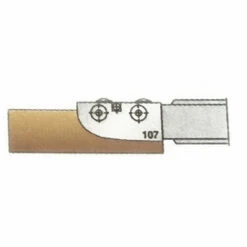 LEMAN 2 Fers HM Profil N°107 Par-dessus 50 X 25 X 2 Mm Pour Porte-outils 948.180.30.101