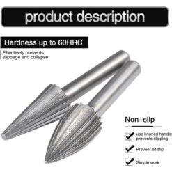 GUAZHUNIFR Fraise Pour Défonceuse Fraises Rotatives En Tungstène Double Coupe Queue En Tungstène Embouts De Limage/gravure/meulage Guazhuni 6 Mm (6 Pièces) -Toupie Soldes 43481084 3