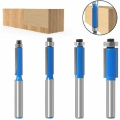 GUAZHUNIFR Fraise à Copier Outils De Fraisage De Menuiserie Bricolage De Coupe Avec Roulement Supérieur, Queue Garniture Affleurante Routeur 8 MM Guazhuni 4Pcs 9 GUAZHUNIFR Fraise à Copier Outils De Fraisage De Menuiserie Bricolage De Coupe Avec Roulement Supérieur, Queue Garniture Affleurante Routeur 8 MM Guazhuni 4Pcs -Toupie Soldes 43481088 3