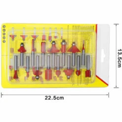VERSAILLESFR 15pcs 6.35mm Tige Fraises à Défoncer Kit Coffret Fraise Pour Defonceuse En Carbure De Tungstène Outil De Travail Du Bois De Carbure De Profil -Versailles -Toupie Soldes 44409191 5