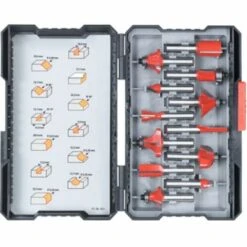 Kwb Outil De Fraisage HM 8 Mm 12 Pcs L-Box