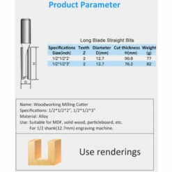 SUPERSELLER Fraise Pour Défonceuse Affleureuse Et Toupie 1 PCS 1/2 '' Shank Flush Trim Router Bit Sculpture Outils De Fraisage Pour Le Travail Du Bois -Toupie Soldes 48217656 3