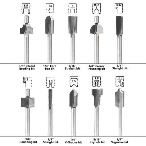SUPERSELLER Fraise Pour Défonceuse - Avec Boîte 7 SUPERSELLER Fraise Pour Défonceuse - Avec Boîte – Image 5
