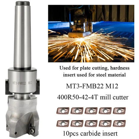 SUPERSELLER Fraise Pour Défonceuse Affleureuse Et Toupie Machine-outil CNC De Précision En Métal MT3-FMB22 M12 Support De Fraise Faciale Tonnelle 10 Pièces Inserts En Carbure Outil De Tournage 6 SUPERSELLER Fraise Pour Défonceuse Affleureuse Et Toupie Machine-outil CNC De Précision En Métal MT3-FMB22 M12 Support De Fraise Faciale Tonnelle 10 Pièces Inserts En Carbure Outil De Tournage – Image 4