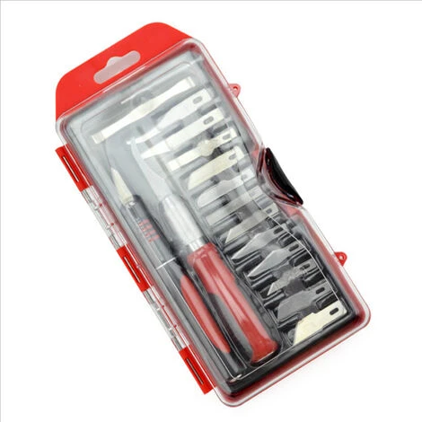SUPERSELLER Porte-outils De Toupie Ensemble De Couteaux D'artisanat Professionnels 16PCS Couteaux Pour La Sculpture De Scrapbooking De Passe-temps D'art Comprend Un Pochoir à Point Fin, 16 Pièces 6 SUPERSELLER Porte-outils De Toupie Ensemble De Couteaux D'artisanat Professionnels 16PCS Couteaux Pour La Sculpture De Scrapbooking De Passe-temps D'art Comprend Un Pochoir à Point Fin, 16 Pièces – Image 4