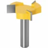 SUPERSELLER Fraise Pour Défonceuse, Affleureuse Et Toupie Spoilboard Surfaçage Routeur Bits 12mm Shank 3-Wings Dalle Aplatissement Routeur Bit Rabotage Bois Fraise Raboteuse Outil De Travail Du Bois, 12mm -Toupie Soldes 51244981 1