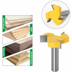 SUPERSELLER Fraise Pour Défonceuse, Affleureuse Et Toupie Spoilboard Surfaçage Routeur Bits 12mm Shank 3-Wings Dalle Aplatissement Routeur Bit Rabotage Bois Fraise Raboteuse Outil De Travail Du Bois, 12mm -Toupie Soldes 51244981 5