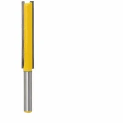 SUPERSELLER Fraise Pour Défonceuse, Affleureuse Et Toupie 2 Pièces Ensemble De Mèches De Routeur 1/4 Pouces Tige 3/8 Pouces Diamètre De Lame Double Flûte Mèche Droite Pour Outil De Fraise à Bois, Jaune -Toupie Soldes 51246104 3