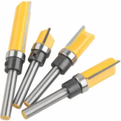 VERSAILLESFR Versailles Ensemble De Bits De Routeur De Modèle De Motif De Finition Embout De Garniture Affleurante à Queue De 6.2 Mm Fraise à Bois, Paquet De 4 -Toupie Soldes 51607647 3