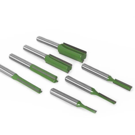 SUPERSELLER Fraise Pour Défonceuse, Affleureuse Et Toupie 7PCS Router Bits Set 6mm Shank 3 4 5 6 8 10 12mm Lame Diamètre Double Flûte Mèche Droite Pour Le Travail Du Bois Fraise Outil, Vert 5 SUPERSELLER Fraise Pour Défonceuse, Affleureuse Et Toupie 7PCS Router Bits Set 6mm Shank 3 4 5 6 8 10 12mm Lame Diamètre Double Flûte Mèche Droite Pour Le Travail Du Bois Fraise Outil, Vert – Image 3
