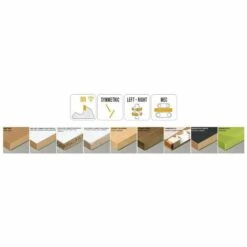 MTECF035.22 - FRAISES BORDEUSES POUR CANAUX - MOBILTECNICA _ .22_D120 | LU3/5,5 | Z6+6 | ZTOT12 | DB35 | AX 10 +/- | DR / GAU | H 4,5 -Toupie Soldes 54162793 2