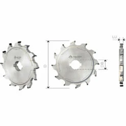 MTECF035A.22 - FRAISES BORDEUSES POUR CANAUX - MOBILTECNICA _ .22_D120 | LU3/5,5 | Z6+6 | ZTOT12 | DB35 | AX 10 +/- | DR / GAU | H 6,5