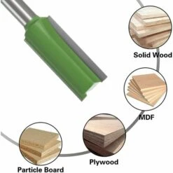 VERSAILLESFR 4 Pièces Fraise à Copier Avec Roulement SupéRieur Fraise à Toupie Droite à Tige Tige Fraise à Affleurer Fraise à Queue Droite Fraise à Bois Outils De Fraisage De Menuiserie Pour Le Travail Du Bois,Versailles -Toupie Soldes 54451407 4