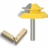 TINOR 45 Degrés Lock Mitre Router Bit 8mm, APLUS Fraise à Bois, Fraise à Rainurer, Tenon Joint Cutter Pour Outil De Coupe Du Bois Pour Machine De Gravure, Machine -Toupie Soldes 55018692 1