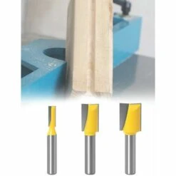 TINOR 8mm Fraises Droites Router Bit Fraise à Bois Motif De Garniture Routeur Bits Embout à Pointe De Fraise En Carbure Outil De Travail Du Bois 3 Pièces Ensemble -Toupie Soldes 55018722 5