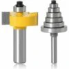 FLYME Mèche De Routeur Avec 6 Ensembles De Roulements, Rainureuse à Bois à Tige De 1/2" Pour Plusieurs Profondeurs 1/8", 1/4", 5/16", 3/8", 7/16", 1/2" -Toupie Soldes 56628192 1