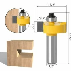 FLYME Mèche De Routeur Avec 6 Ensembles De Roulements, Rainureuse à Bois à Tige De 1/2" Pour Plusieurs Profondeurs 1/8", 1/4", 5/16", 3/8", 7/16", 1/2" 9 FLYME Mèche De Routeur Avec 6 Ensembles De Roulements, Rainureuse à Bois à Tige De 1/2" Pour Plusieurs Profondeurs 1/8", 1/4", 5/16", 3/8", 7/16", 1/2" -Toupie Soldes 56628192 3