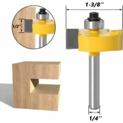FLYME Ensemble De Fraises à Rainurer à Tige De 1/4 Po Couteaux à Rainurer Pour Le Travail Du Bois Avec 6 Roulements Avec Roulements Interchangeables 1/8", 1/4", 5/16", 3/8", 7/16", 1/2" -Toupie Soldes 56628306 3
