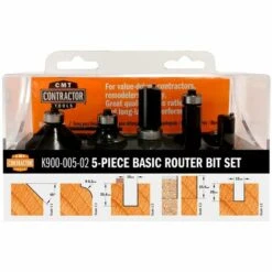 CMT ORANGE TOOLS K900-005-02 COFFRET FRAISE PROFILÉS ET DROITS 5PZ HW Z2 S=8 D=12/16/12.7/25/35 DR