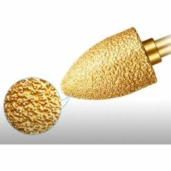 CHANCEY Diamant Tête De Meulage Fraises De Toupie - Tige De 6mm Fond Rond Métal Bits De Routeur Garniture Bavures Outils De Sculpture Pour Fonte/Acier Inoxydable/Tuiles/Marbre/Pierre (10mm)SEMAket，or -Toupie Soldes 57795119 3