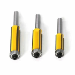 FR-LIFE BR-Vie 3 Pièces,Fraise Defonceuse,Tige 4 Flûte Fraise à Copier Avec Roulement Supérieur Fraise Pour Affleurer Droite Carbure Fraisage De Menuiserie Bricolage De Coupe (Métal) -Toupie Soldes 57913740 3