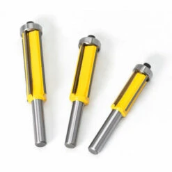 FR-LIFE BR-Vie 3 Pièces,Fraise Defonceuse,Tige 4 Flûte Fraise à Copier Avec Roulement Supérieur Fraise Pour Affleurer Droite Carbure Fraisage De Menuiserie Bricolage De Coupe (Métal) -Toupie Soldes 57913740 4