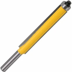 AIDUCHO 1Pcs 8mm Tige Fraise à Affleurer à Roulement, Fraise à Copier Avec Roulement Supérieur, Extra-longue Fraise à Bois - 8*1/2*76.2