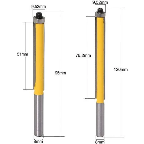 GRID COOL 2 Morceaux De Couteau De Coupe Long Avec Coupe De Roulement Couteau Droit à Double Tranchant Pour Le Travail Du Bois Fraise Coupe Machine De Coupe Tête De Coupe Machine De Gravure 8*3/8*76, 8*50 4 GRID COOL 2 Morceaux De Couteau De Coupe Long Avec Coupe De Roulement Couteau Droit à Double Tranchant Pour Le Travail Du Bois Fraise Coupe Machine De Coupe Tête De Coupe Machine De Gravure 8*3/8*76, 8*50 – Image 2