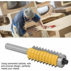 GRID COOL Outil De Travail Du Bois à Plusieurs Dents, Outil De Menuiserie En Carbure(8 X 41) -Toupie Soldes 58349114 3