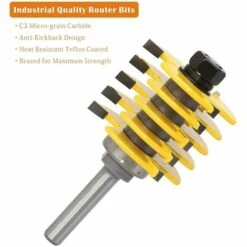 AOUGO Outils De Coupe Professionnels Pour Le Travail Du Bois à Tige De 8 Mm -Toupie Soldes 58575205 4