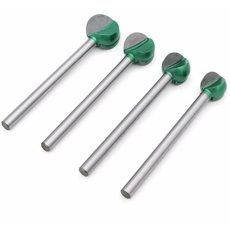 CHANCEY 4Pcs 6mm Tige 16/18/ 20/ 22mm Alliage D'acier Tungstène Lame Bille Routeur Bûcheron, Fraise à Fond Rond Bois Fraise à Rainurer Pour Défonceuse Outil De Coupe Bit De Routeur,SEMAket 6 CHANCEY 4Pcs 6mm Tige 16/18/ 20/ 22mm Alliage D'acier Tungstène Lame Bille Routeur Bûcheron, Fraise à Fond Rond Bois Fraise à Rainurer Pour Défonceuse Outil De Coupe Bit De Routeur,SEMAket – Image 4