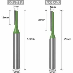 CHANCEY 7pcs Tige De 6mm Fraise à Défoncer Fraise Droite Avec Tranchants En Carbure Fraise à Menuiserie Outil De Woodworking Cutter,SEMAket 9 CHANCEY 7pcs Tige De 6mm Fraise à Défoncer Fraise Droite Avec Tranchants En Carbure Fraise à Menuiserie Outil De Woodworking Cutter,SEMAket -Toupie Soldes 59619740 3