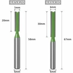 CHANCEY 7pcs Tige De 6mm Fraise à Défoncer Fraise Droite Avec Tranchants En Carbure Fraise à Menuiserie Outil De Woodworking Cutter,SEMAket 10 CHANCEY 7pcs Tige De 6mm Fraise à Défoncer Fraise Droite Avec Tranchants En Carbure Fraise à Menuiserie Outil De Woodworking Cutter,SEMAket -Toupie Soldes 59619740 4