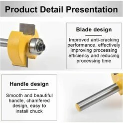 IRISFR Mèche De Routeur à Feuillure 1/4 '' Avec 6 Roulements Réglables, Fraise à Rainurer En Carbure Cimenté, Pour Le Travail Du Bois Et Les Outils De Bricolage,Lilaris 11 IRISFR Mèche De Routeur à Feuillure 1/4 '' Avec 6 Roulements Réglables, Fraise à Rainurer En Carbure Cimenté, Pour Le Travail Du Bois Et Les Outils De Bricolage,Lilaris -Toupie Soldes 59803984 5