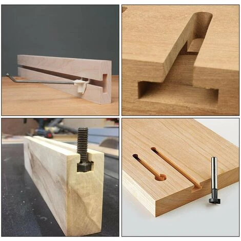 LYCXAMES Fraise En Rainure En T 8mm, Routeur à Rainure En T Forme Routeur Bits, 3Pcs (7.94/9.52/12.7mm) Queue De Fraise Avec Lame Fraises à Bois Pour Outils électriques Outil De Menuiserie 7 LYCXAMES Fraise En Rainure En T 8mm, Routeur à Rainure En T Forme Routeur Bits, 3Pcs (7.94/9.52/12.7mm) Queue De Fraise Avec Lame Fraises à Bois Pour Outils électriques Outil De Menuiserie – Image 5