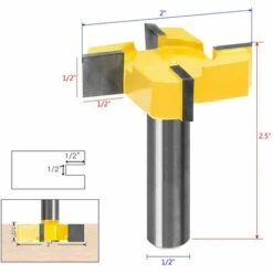FLYME Fraises à Défoncer Standard Pour Spoilboard - Fraise Aplatissante Pour Plaque - Tige De 1,27 Cm -Toupie Soldes 60493418 2