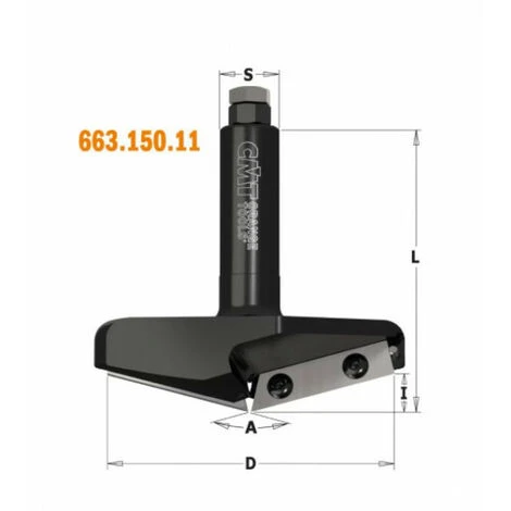 CMT : Fraise à Rainurer En V - 150° Queue 20 Mm 3 CMT : Fraise à Rainurer En V - 150° Queue 20 Mm