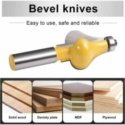 Cisea 2pcs Handrail Router Bit Set - Standard/Flute Moulding Cutter - 1/2 '' Shank For Staircase & Rampes Handrails -Toupie Soldes 60606719 5