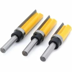 Cisea 3Pcs 8mm Tige Fraise à Affleurer, Fraise à Araser Fraise à Copier Avec Roulement Supérieur, Outils De Fraisage De Menuiserie 9 Cisea 3Pcs 8mm Tige Fraise à Affleurer, Fraise à Araser Fraise à Copier Avec Roulement Supérieur, Outils De Fraisage De Menuiserie -Toupie Soldes 60606732 3