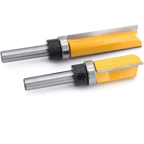 Cisea 3Pcs 8mm Tige Fraise à Affleurer, Fraise à Araser Fraise à Copier Avec Roulement Supérieur, Outils De Fraisage De Menuiserie 7 Cisea 3Pcs 8mm Tige Fraise à Affleurer, Fraise à Araser Fraise à Copier Avec Roulement Supérieur, Outils De Fraisage De Menuiserie – Image 5