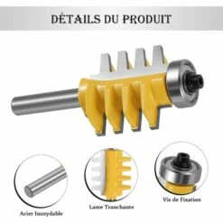 Cisea 8 Mm Shank Rail Finger Réversible Joint Router Colle Bit Cône Tenon Fraises Pour Le Travail Du Bois Outils Carpenter 9 Cisea 8 Mm Shank Rail Finger Réversible Joint Router Colle Bit Cône Tenon Fraises Pour Le Travail Du Bois Outils Carpenter -Toupie Soldes 60606738 3
