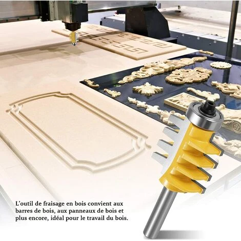Cisea 8 Mm Shank Rail Finger Réversible Joint Router Colle Bit Cône Tenon Fraises Pour Le Travail Du Bois Outils Carpenter 7 Cisea 8 Mm Shank Rail Finger Réversible Joint Router Colle Bit Cône Tenon Fraises Pour Le Travail Du Bois Outils Carpenter – Image 5