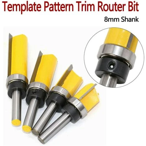 TOPHOMER Fraise à Copier, Routeur De Fraise à Bois Queue 8mm Lame 50mm En Acier Allié Haute Qualité Pour Travail Du Bois Massif/Panneau De Particules/ MDF à La Main, Jaune (8*3/4*50mm) 5 TOPHOMER Fraise à Copier, Routeur De Fraise à Bois Queue 8mm Lame 50mm En Acier Allié Haute Qualité Pour Travail Du Bois Massif/Panneau De Particules/ MDF à La Main, Jaune (8*3/4*50mm) – Image 3